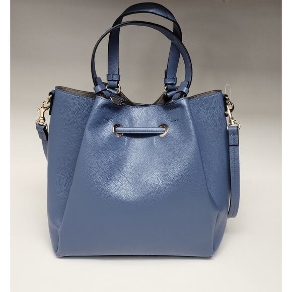 H&M Blue Bucket Shoulder Bag NWT - Picture 3 of 12